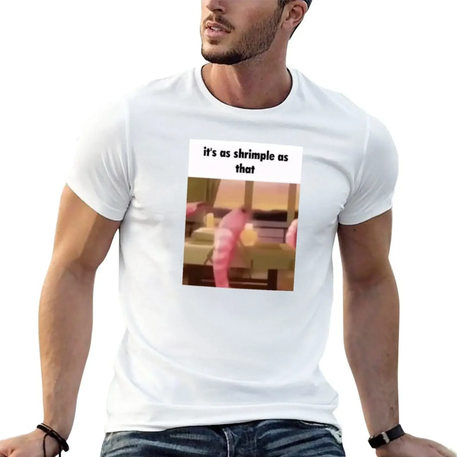 its as shrimple as that T-Shirt oversized t shirt anime stuff luxury clothes men 
its as shrimple as that T-Shirt oversized t shirt anime stuff luxury clothes men