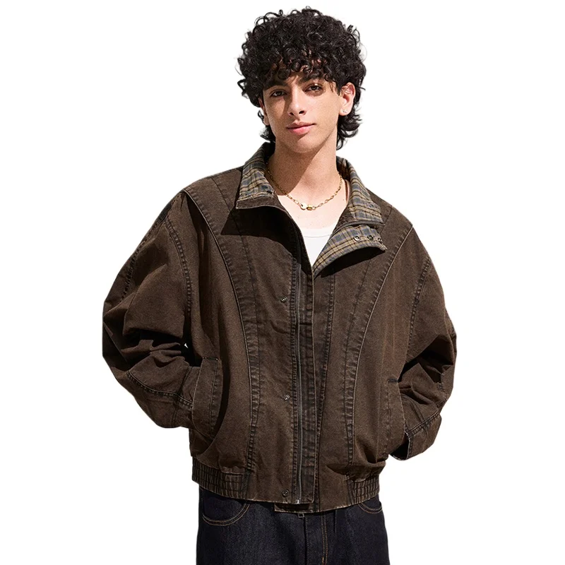 Весенне-осеннее пальто, мужская уличная одежда, модная винтажная свободная повседневная короткая куртка-бомбер Cityboy, куртки-карго для полетов, верхняя одежда
Весенне-осеннее пальто, мужская уличная одежда, модная винтажная свободная повседневная короткая куртка-бомбер Cityboy, куртки-карго для полетов, верхняя одежда