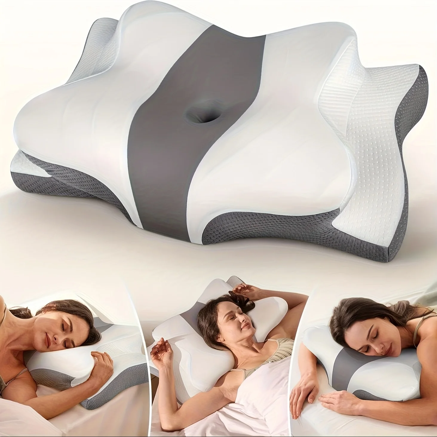 Cooling Cervical Neck Pillow, Ergonomic Side Sleeper Pillow for Neck Support, Odorless Contour Pillows, Bed Pillow for Back Stom
Cooling Cervical Neck Pillow, Ergonomic Side Sleeper Pillow for Neck Support, Odorless Contour Pillows, Bed Pillow for Back Stom