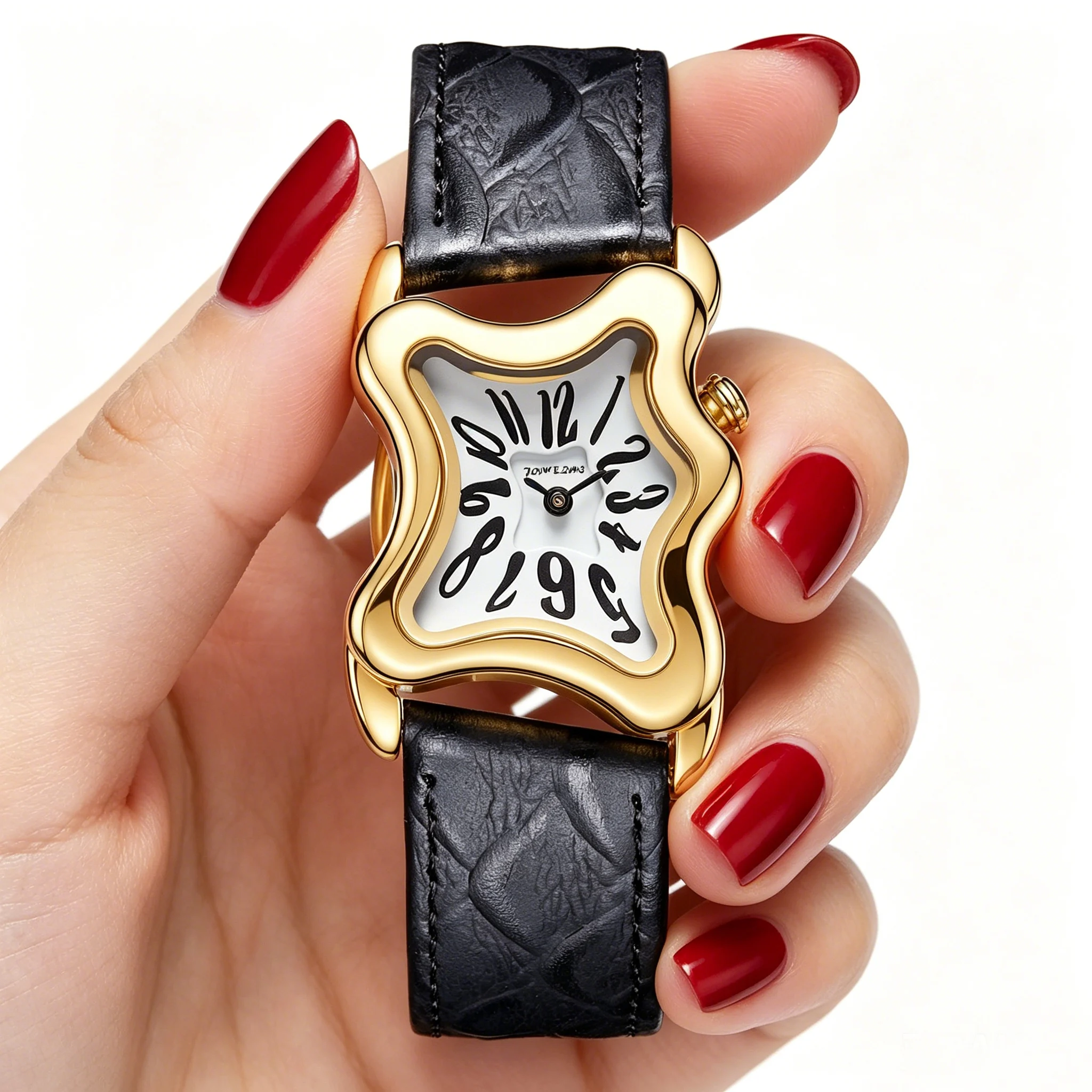 1pc lady quartz watch - unique y2k melting and distorted watch, fashionable and high-end for women, waterproof, rare vintage qua
1pc lady quartz watch - unique y2k melting and distorted watch, fashionable and high-end for women, waterproof, rare vintage qua