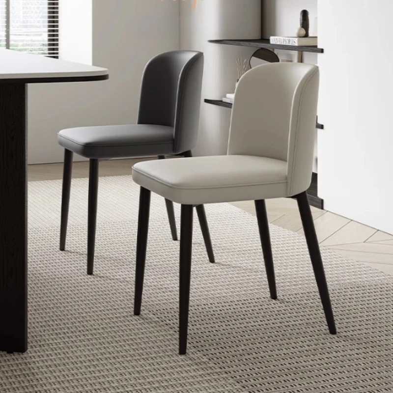 Italian Minimalist Leather Dining Chair Restaurant Chairs Dining Table Chair Accent Chairs for Living Room Furniture Muebles 
Italian Minimalist Leather Dining Chair Restaurant Chairs Dining Table Chair Accent Chairs for Living Room Furniture Muebles