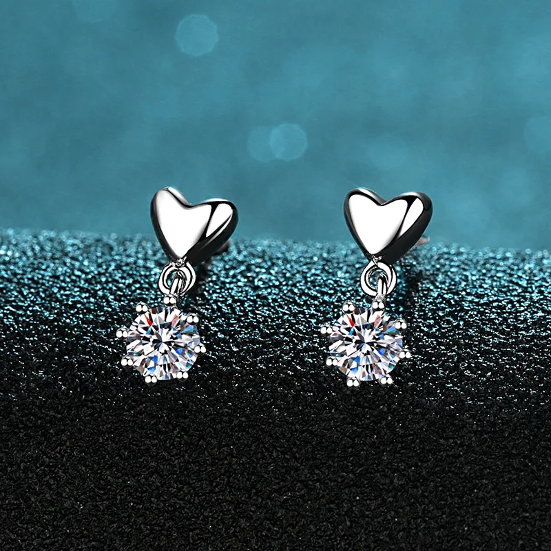 Stylish Jewelry 18K White Gold Drop Earrings for Women with 0.6ct Moissanite Platinum Pt950 Wedding Fine Jewelry
Stylish Jewelry 18K White Gold Drop Earrings for Women with 0.6ct Moissanite Platinum Pt950 Wedding Fine Jewelry