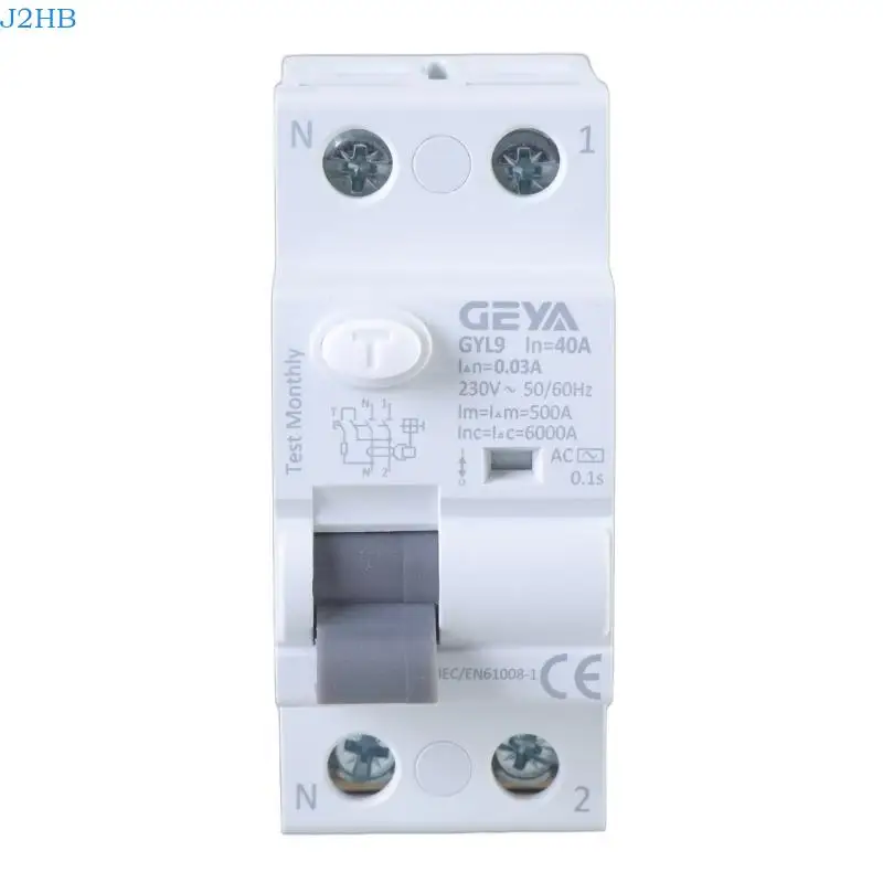 J2HB RCCB Automatic Reclosing Leakage Circuit Breakers 2P 40A Differential Safety Switches Easy to Use
J2HB RCCB Automatic Reclosing Leakage Circuit Breakers 2P 40A Differential Safety Switches Easy to Use