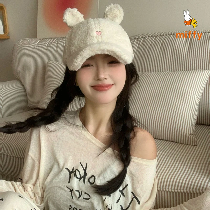 Cute Miffy Hat Creative Cartoon White Rabbit Peaked Cap Dopamine New Simplicity Headwear Anime Accessories Perfect Birthday Gift
Cute Miffy Hat Creative Cartoon White Rabbit Peaked Cap Dopamine New Simplicity Headwear Anime Accessories Perfect Birthday Gift