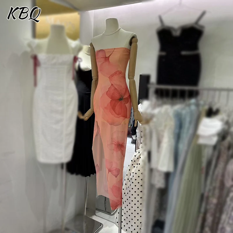 KBQ Hit Color Printing Slimming Backless Dresses for Women Strapless Sleeveless Temperament Evening Dress Female Fashion Style
KBQ Hit Color Printing Slimming Backless Dresses for Women Strapless Sleeveless Temperament Evening Dress Female Fashion Style