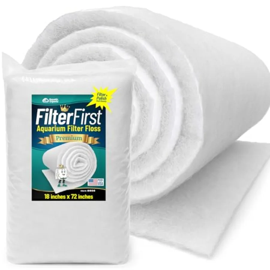 Aquarium Filter Floss for Fish Tank Filters - FilterFirst Aquarium Filter Pad - Media Roll for Crystal Clear Water 3/4" - 1" Th
Aquarium Filter Floss for Fish Tank Filters - FilterFirst Aquarium Filter Pad - Media Roll for Crystal Clear Water 3/4" - 1" Th