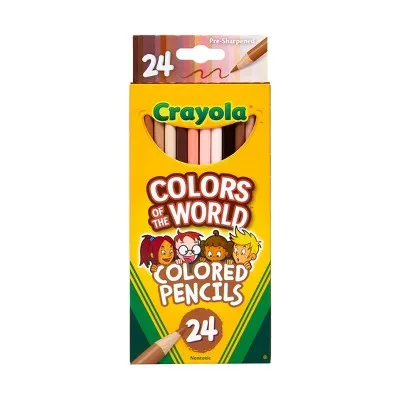 24Ct Colors of the World Colored Pencils, Skin Tone Art Tools, Elementary School Supplies for Kids, Drawing & Coloring Gift, Ages 3+
24Ct Colors of the World Colored Pencils, Skin Tone Art Tools, Elementary School Supplies for Kids, Drawing & Coloring Gift, Ages 3+