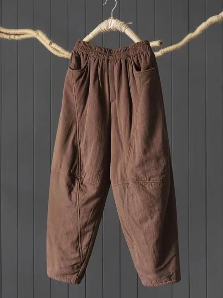 Thiened Cotton Pants Women's Loose Casual Winter Outerwear High Waist Long Trousers Warm Comfortable Vegetable Stem Pants
Thiened Cotton Pants Women's Loose Casual Winter Outerwear High Waist Long Trousers Warm Comfortable Vegetable Stem Pants