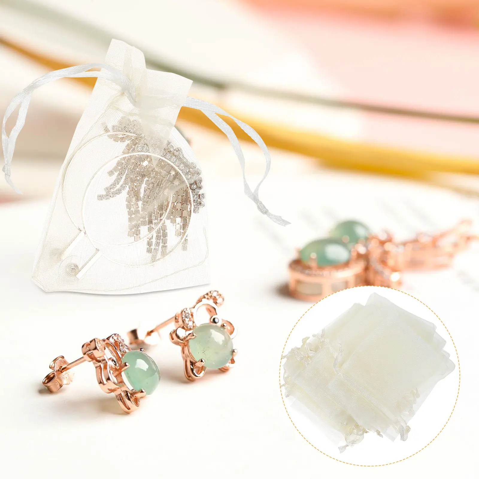 100 шт. многоразовых подарочных мешочков из органзы, свадебные сувенирные пакеты, сетчатые мешочки на шнурке для украшений, маленькие элегантные дышащие органайзеры
100 шт. многоразовых подарочных мешочков из органзы, свадебные сувенирные пакеты, сетчатые мешочки на шнурке для украшений, маленькие элегантные дышащие органайзеры