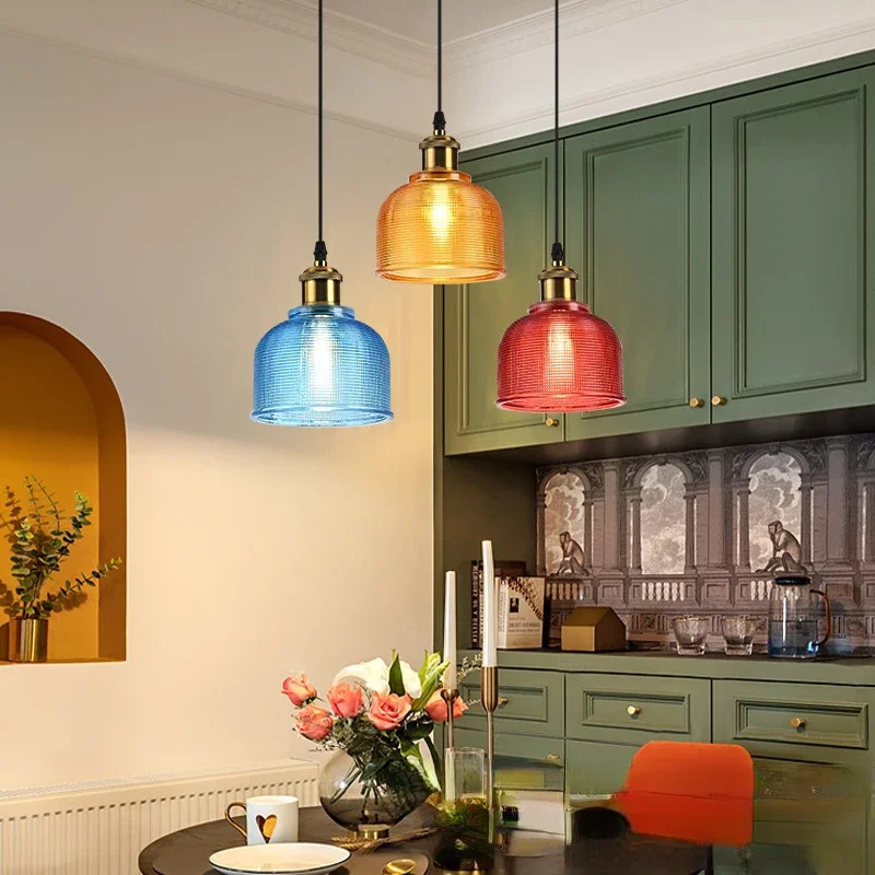 Creative Nordic Colored Glass Chandelier Retro Industrial Style Chandelier Bar Dining Room Bedroom Study Glass Chandelier
Creative Nordic Colored Glass Chandelier Retro Industrial Style Chandelier Bar Dining Room Bedroom Study Glass Chandelier
