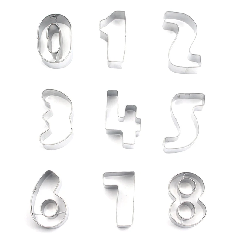 9 Pcs 0-8 Number Shape Cookie Biscuit Cutter Mould Stainless Steel Baking Mold J2Y
9 Pcs 0-8 Number Shape Cookie Biscuit Cutter Mould Stainless Steel Baking Mold J2Y