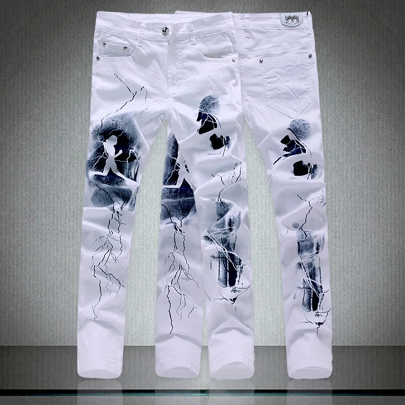 Nicefashion brand printed men's jeans high quality cotton casual jeans nightclub DJ stage men's performance pants men's trouser
Nicefashion brand printed men's jeans high quality cotton casual jeans nightclub DJ stage men's performance pants men's trouser