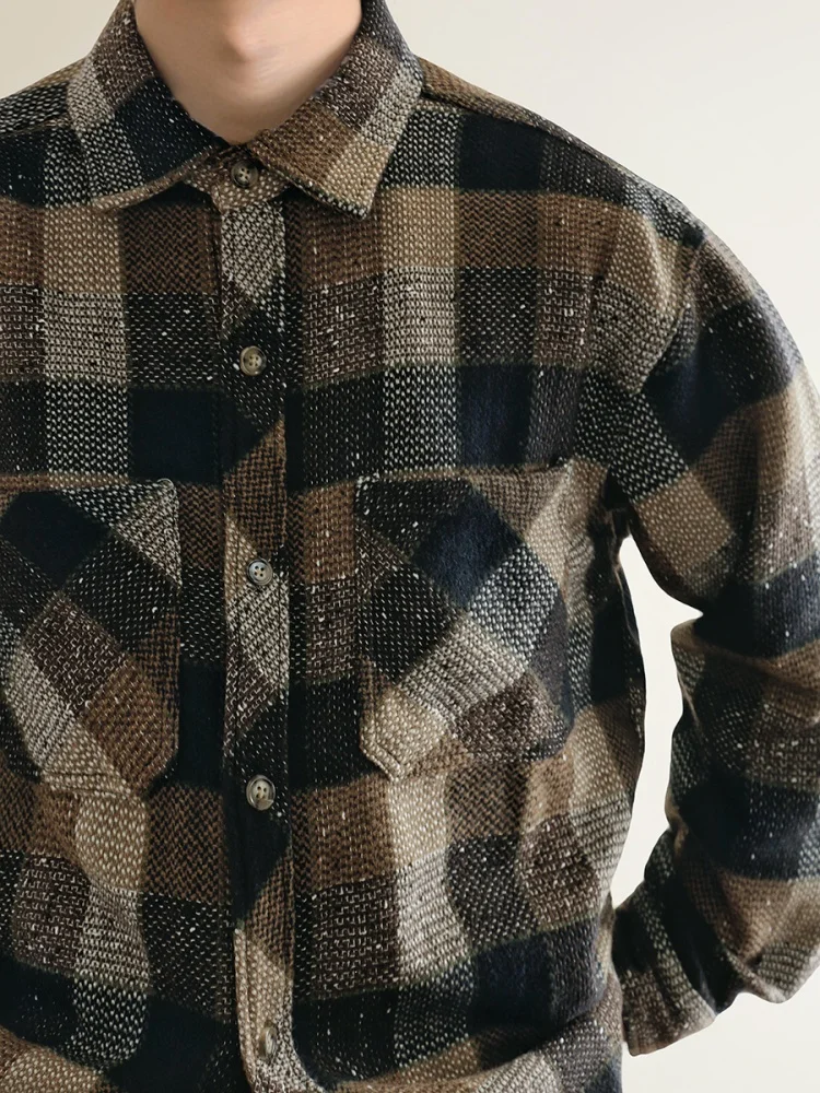 Mens American Vintage Yarn Dyed Plaid Work Shirt Fall Winter Oversized Long Sleeve Plus Size Casual High Quality Streetwear Coat
Mens American Vintage Yarn Dyed Plaid Work Shirt Fall Winter Oversized Long Sleeve Plus Size Casual High Quality Streetwear Coat