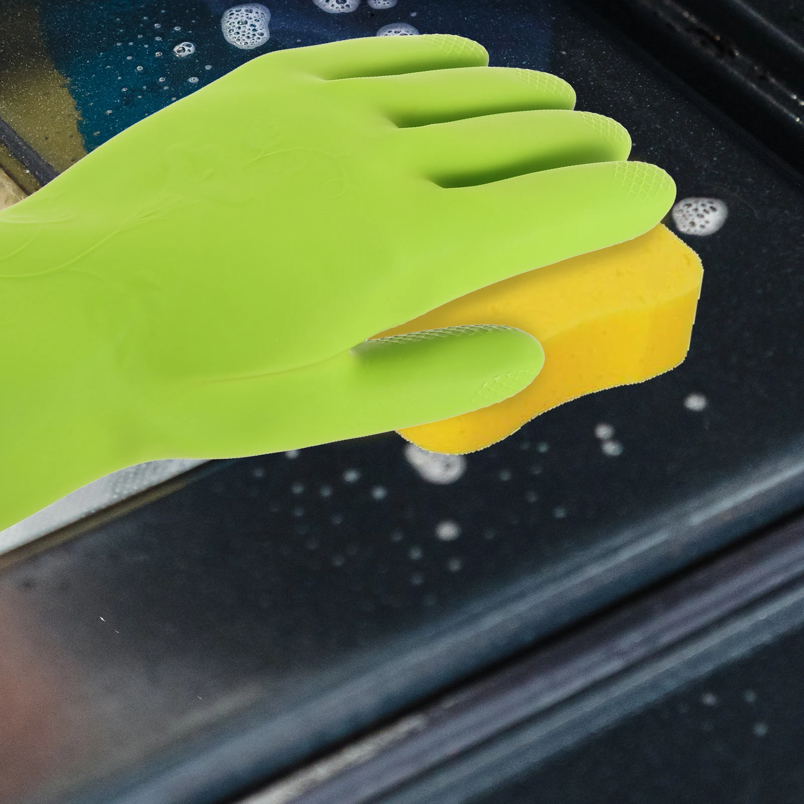2pc Dishwashing Reusable Rubber Emulsion Mittens Cleaning Dishwashing Gloves Dishes Household Anti Slip
2pc Dishwashing Reusable Rubber Emulsion Mittens Cleaning Dishwashing Gloves Dishes Household Anti Slip