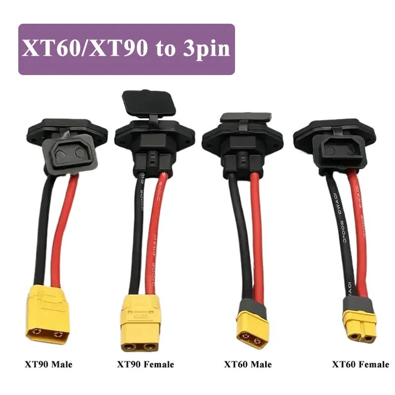 XT60/XT90 Male Female to C14 3Pin Power Socket Line XT60 XT90 Battery Charging Wire Connector New Energy E-bike Charging Cable
XT60/XT90 Male Female to C14 3Pin Power Socket Line XT60 XT90 Battery Charging Wire Connector New Energy E-bike Charging Cable