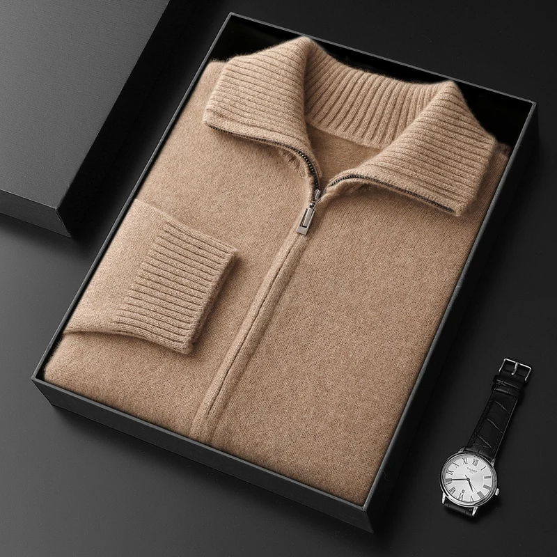 CHICUU мужской 100% кашемировый кардиган, пальто, толстое поло, кашемировый свитер с длинными рукавами, осень-зима, роскошная удобная умная повседневная одежда
CHICUU мужской 100% кашемировый кардиган, пальто, толстое поло, кашемировый свитер с длинными рукавами, осень-зима, роскошная удобная умная повседневная одежда