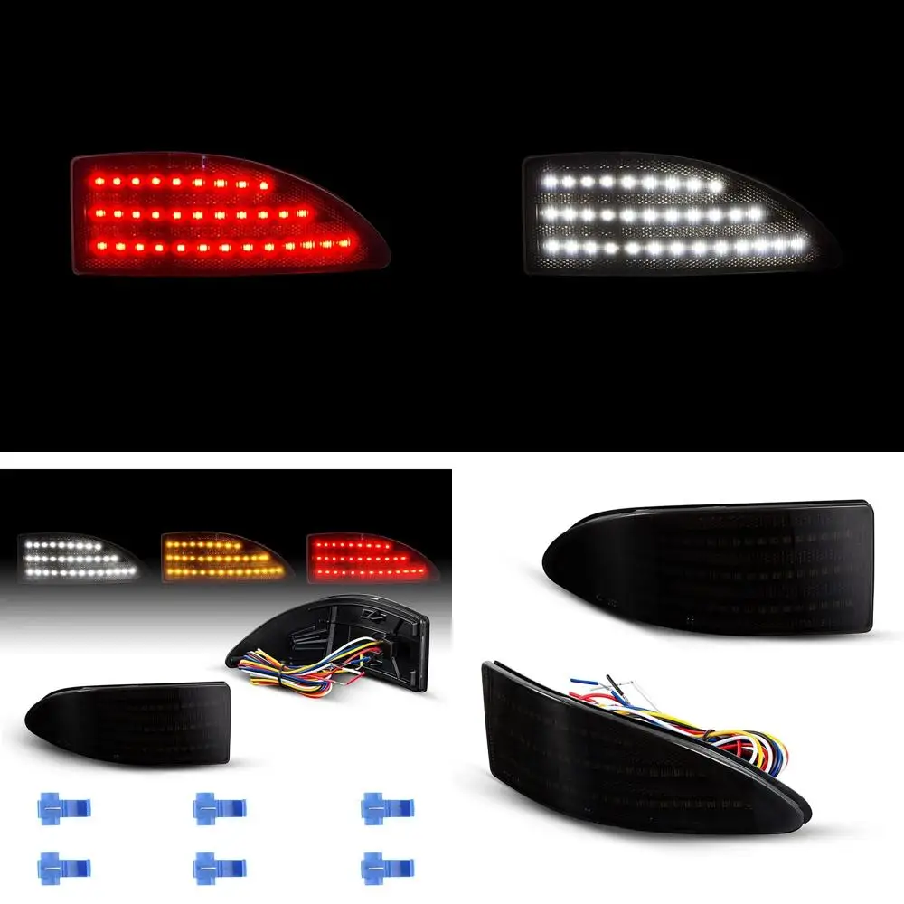 Smoke Lens LED Rear Bumper Reflector Lights for Lexus IS250/IS350 2006-2012 Sedan, 4 Functions: Turn Signal, Brake, Reverse, Run
Smoke Lens LED Rear Bumper Reflector Lights for Lexus IS250/IS350 2006-2012 Sedan, 4 Functions: Turn Signal, Brake, Reverse, Run
