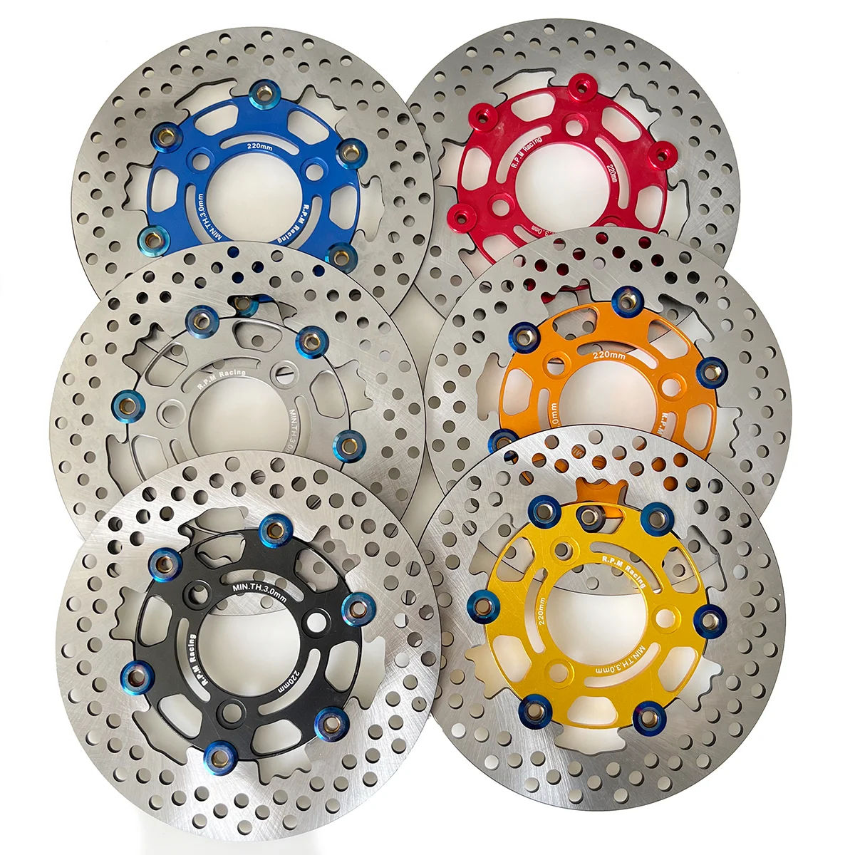 220mm RPM Universal Motorcycle Brake Disc Steel Floating Rotor 3 Holes Front/Rear Wheel for Yamaha Scooters Niu Niu
220mm RPM Universal Motorcycle Brake Disc Steel Floating Rotor 3 Holes Front/Rear Wheel for Yamaha Scooters Niu Niu