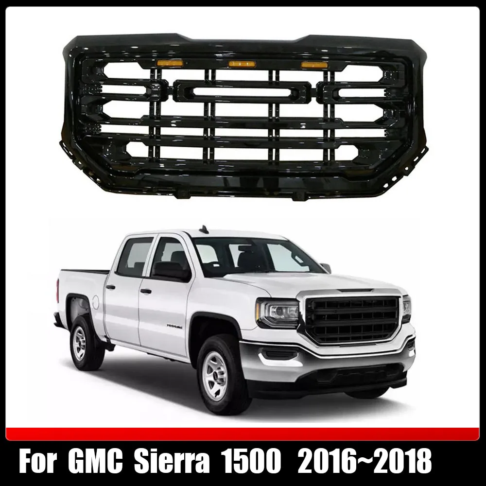 For GMC Sierra 1500 2016~2018 Front Upper Grill Bumper Mesh Hood Grills Gloss Black Car ABS High Quality Racing Grille
For GMC Sierra 1500 2016~2018 Front Upper Grill Bumper Mesh Hood Grills Gloss Black Car ABS High Quality Racing Grille