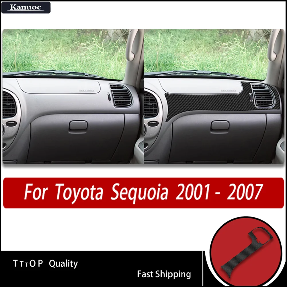 High-Gloss Carbon Fiber Car Interior Stickers - Above the glove compartment For Toyota Sequoia XK30 XK40 2001- 2007
High-Gloss Carbon Fiber Car Interior Stickers - Above the glove compartment For Toyota Sequoia XK30 XK40 2001- 2007
