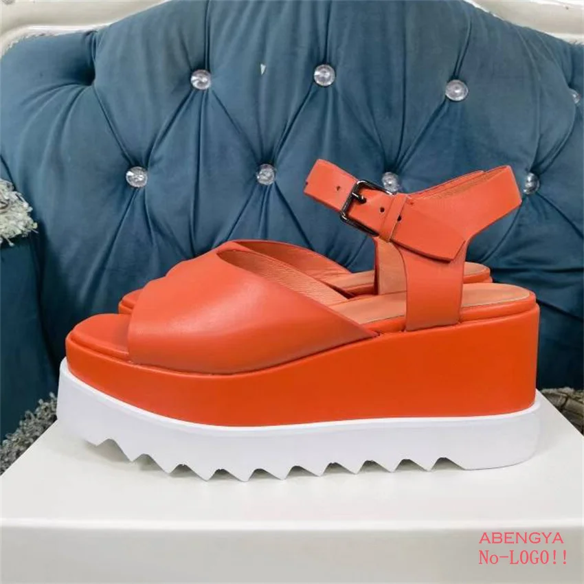 2025 New Leather Platform Sandals Women Ankle Strap Wedge Heel Summer Shoes Designer Casual Party Dress Sandals For Women Mujer
2025 New Leather Platform Sandals Women Ankle Strap Wedge Heel Summer Shoes Designer Casual Party Dress Sandals For Women Mujer