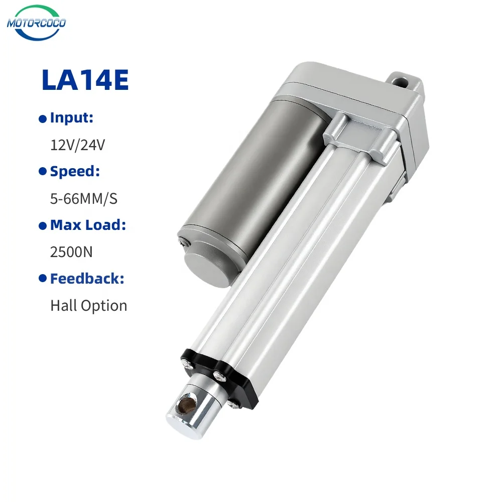 2500N Max Load 12V 24V Electric Linear Actuator 5mm/s Speed 100 mm Stroke DC Brushed Motor Waterproof IP65 for Smart Appliance
2500N Max Load 12V 24V Electric Linear Actuator 5mm/s Speed 100 mm Stroke DC Brushed Motor Waterproof IP65 for Smart Appliance