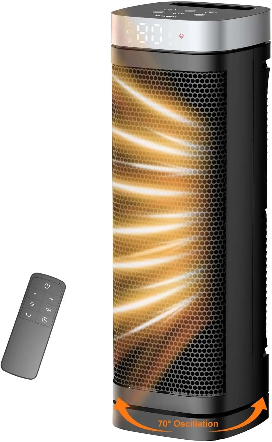 17-дюймовый электрический обогреватель с термостатом, пультом дистанционного управления, 70 ° Осцилляция, таймер, 5 режимов для спальни домашнего офиса в помещении
17-дюймовый электрический обогреватель с термостатом, пультом дистанционного управления, 70 ° Осцилляция, таймер, 5 режимов для спальни домашнего офиса в помещении