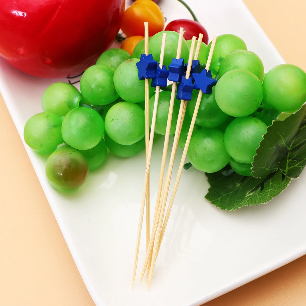 100 Pcs Fruit Stick Cocktail Food Skewers for Appetizers Fork Wooden Drink Stirrer
100 Pcs Fruit Stick Cocktail Food Skewers for Appetizers Fork Wooden Drink Stirrer