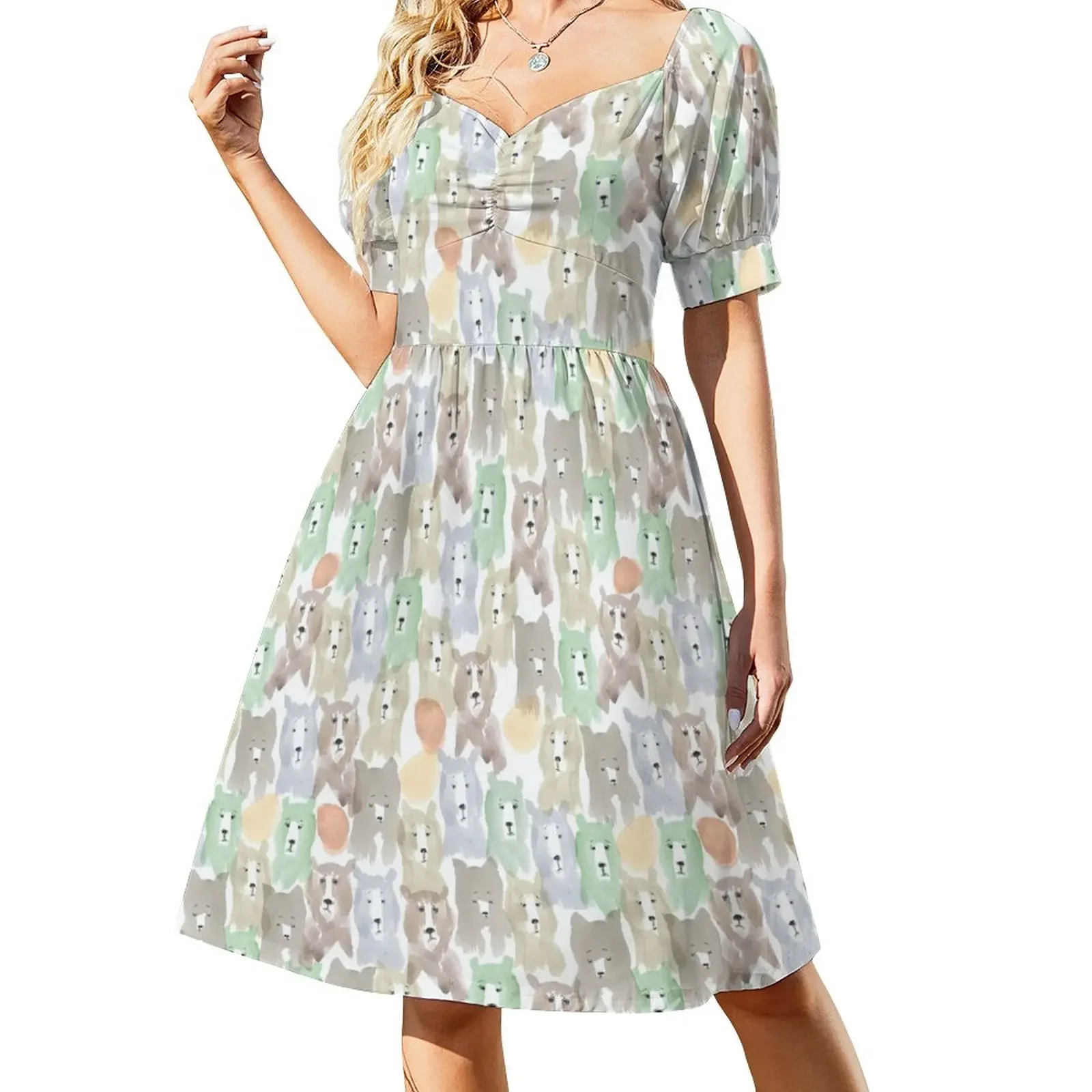 Watercolor bears Short-Sleeved Dress african dresses for woman fairy dress women's evening dresses Evening gown
Watercolor bears Short-Sleeved Dress african dresses for woman fairy dress women's evening dresses Evening gown