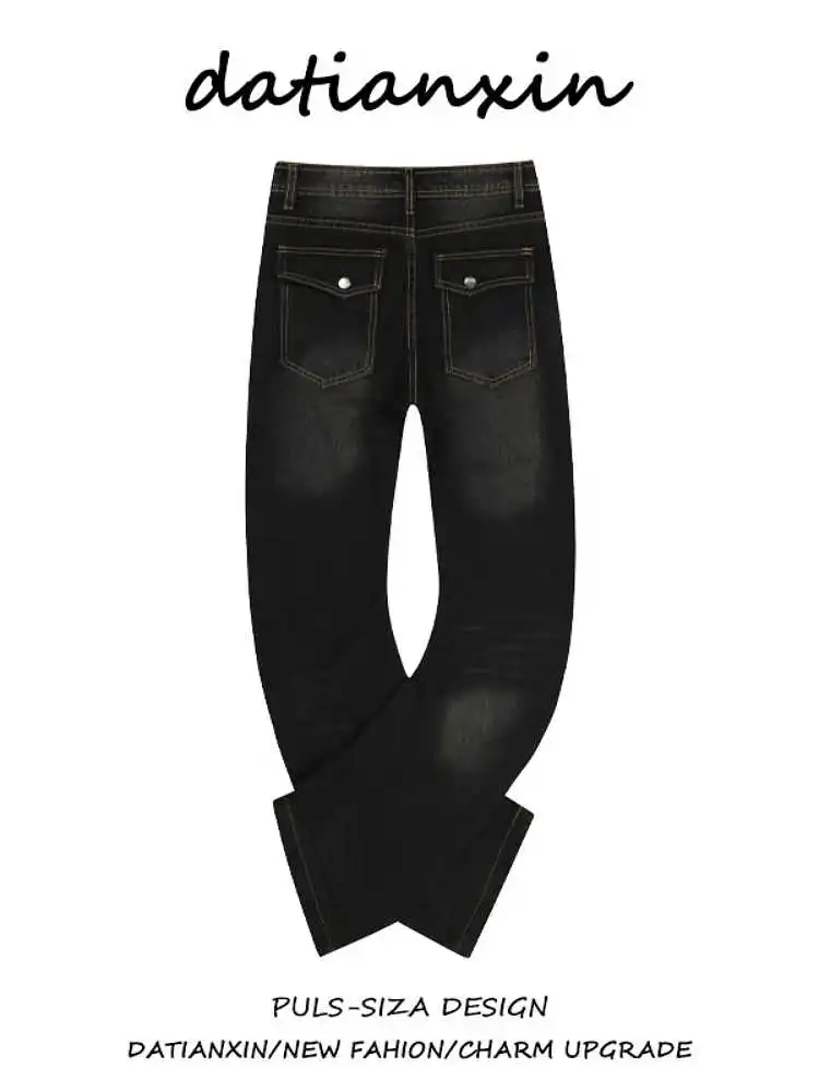 Black Womens Jeans High Waist Vintage Straight LOOSE Denim Pants Streetwear American Classic Fashion Wide Leg Denim Trouser
Black Womens Jeans High Waist Vintage Straight LOOSE Denim Pants Streetwear American Classic Fashion Wide Leg Denim Trouser