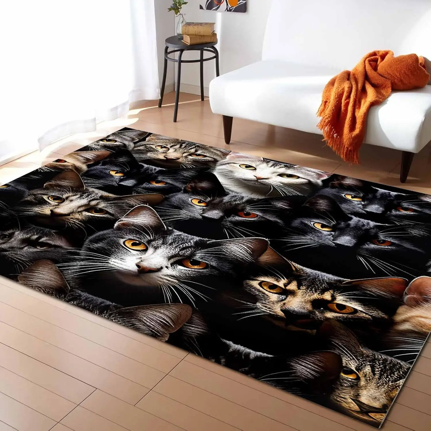 Моющиеся коврики для кошек, кошачьи уши для домашних животных, нескользящие коврики для гостиной, спальни, напольный коврик с низким ворсом, большой ковер в помещении
Моющиеся коврики для кошек, кошачьи уши для домашних животных, нескользящие коврики для гостиной, спальни, напольный коврик с низким ворсом, большой ковер в помещении