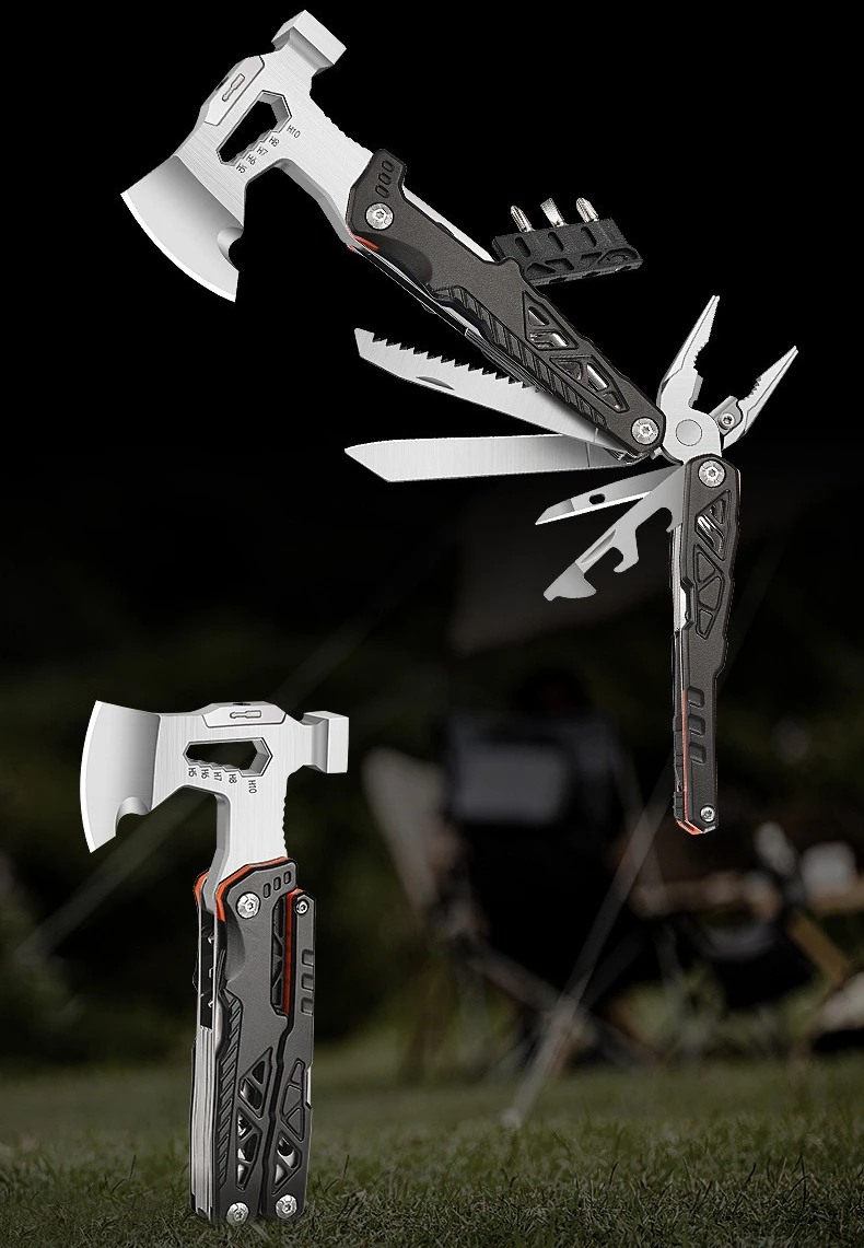 Multi Purpose Outdoor Axe Hammer Pliers Folding Hammer Window Breaking Escape Hammer Outdoor Camping Portable Tool
Multi Purpose Outdoor Axe Hammer Pliers Folding Hammer Window Breaking Escape Hammer Outdoor Camping Portable Tool