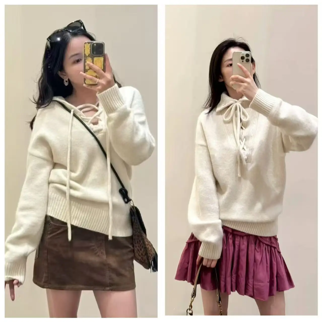 Classic Style IsA Casual Knot Sweater Autumn Winter Wool Blend Long Sleeve V Neck Knitted Shirt with Hood for Women
Classic Style IsA Casual Knot Sweater Autumn Winter Wool Blend Long Sleeve V Neck Knitted Shirt with Hood for Women