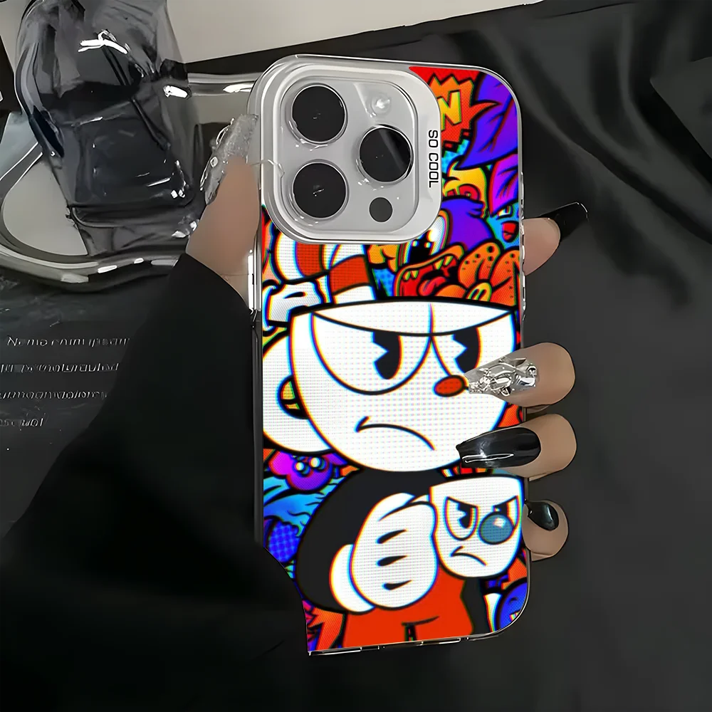 Cartoon C-Cuphead Game Phone Case For iPhone 16 15 14 13 12 11 Pro Max White Matte Laser Metallic Aurora Funda
Cartoon C-Cuphead Game Phone Case For iPhone 16 15 14 13 12 11 Pro Max White Matte Laser Metallic Aurora Funda