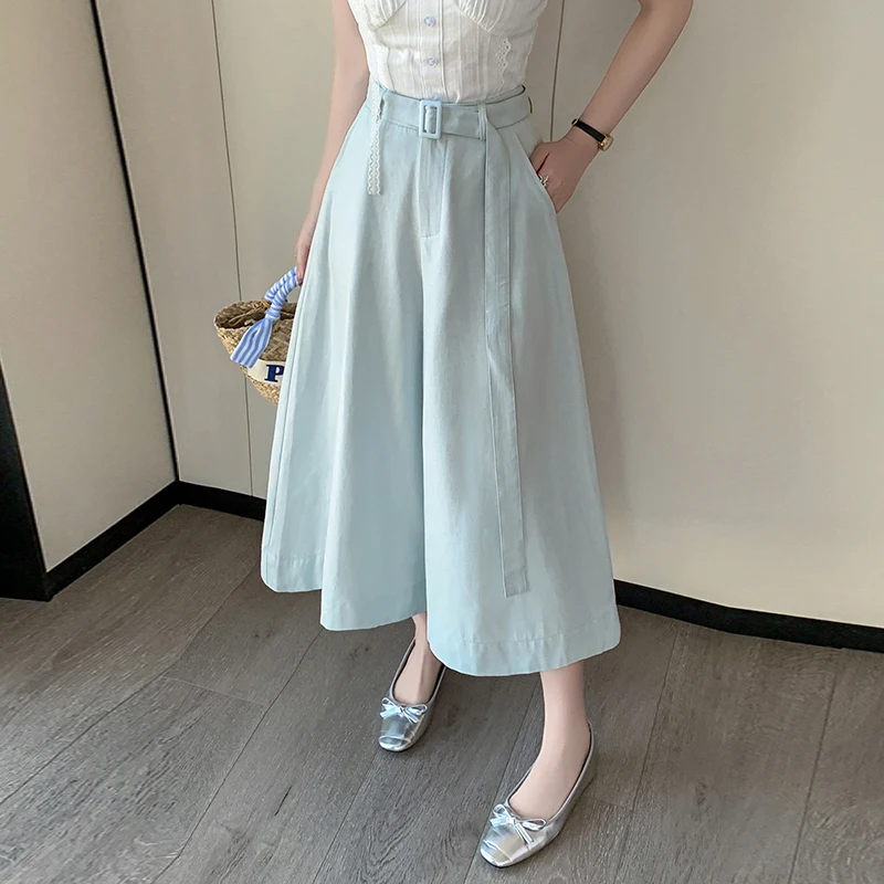 2025 New Spring Summer Women Pants Ladies Fashion Sashes High Waist Wide-leg Pants Woman Casual Loose Cropped Trousers
2025 New Spring Summer Women Pants Ladies Fashion Sashes High Waist Wide-leg Pants Woman Casual Loose Cropped Trousers