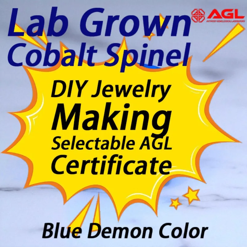 Lab Grown Cobalt Spinel Gemstone Cushion Cut Blue Color for DIY Ring Necklace Earrings Main Materials Selectable AGL Certificate
Lab Grown Cobalt Spinel Gemstone Cushion Cut Blue Color for DIY Ring Necklace Earrings Main Materials Selectable AGL Certificate