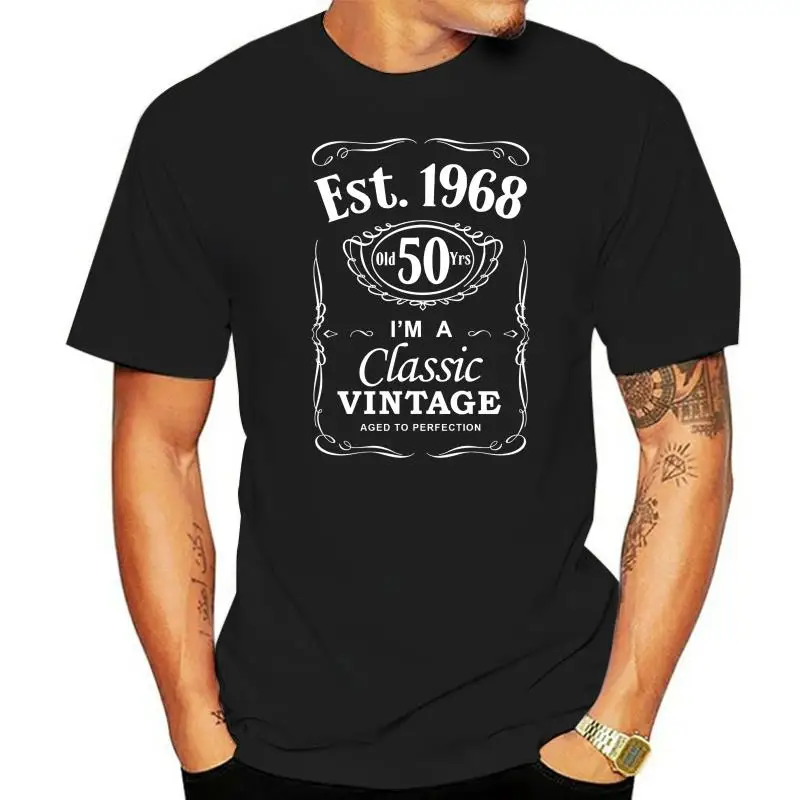 2022 Cool Tee Shirt Men's 50th Birthday T-Shirt Est 1968 Vintage Man Fiftieth 50 years Gift Summer T-shirt
2022 Cool Tee Shirt Men's 50th Birthday T-Shirt Est 1968 Vintage Man Fiftieth 50 years Gift Summer T-shirt