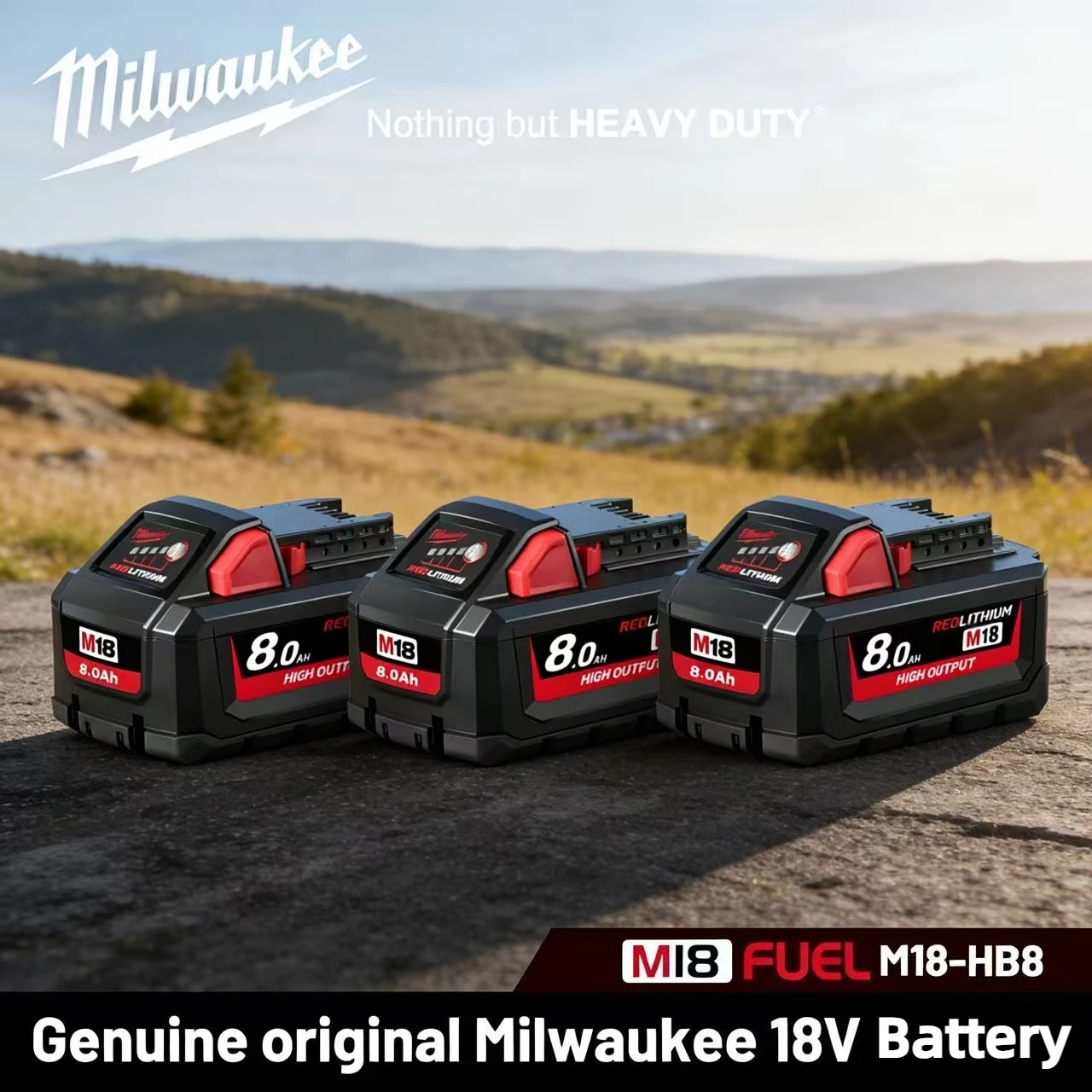 Milwaukee M18 18V 12.0Ah High Capacity Li-ion Battery M18B12 for M18 Cordless Power Tools Extended Working Time Heavy Duty Use
Milwaukee M18 18V 12.0Ah High Capacity Li-ion Battery M18B12 for M18 Cordless Power Tools Extended Working Time Heavy Duty Use