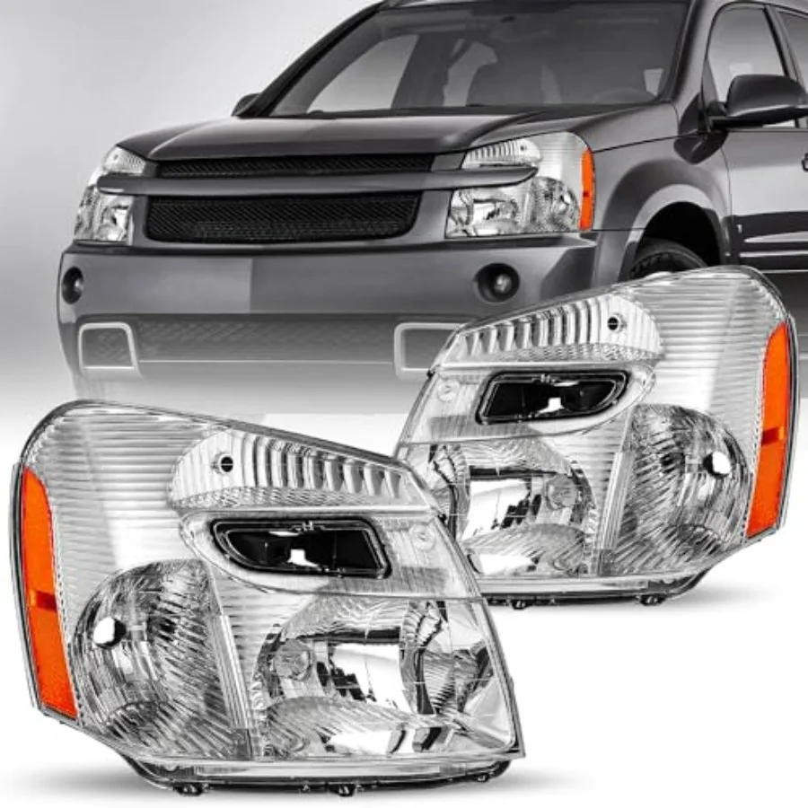 Фара в сборе для Chevrolet Equinox 2005-2009 годов, хромированный корпус, с янтарным отражателем, для водительской и пассажирской стороны
Фара в сборе для Chevrolet Equinox 2005-2009 годов, хромированный корпус, с янтарным отражателем, для водительской и пассажирской стороны