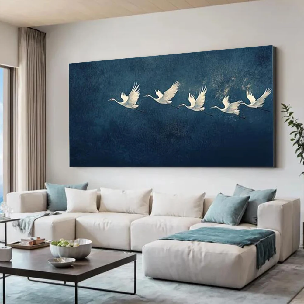 100% Hand Painted Abstract Oil Painting On Canvas Mural Artwork Wall Art Picture Travelling Birds Image Decor Home Living Room
100% Hand Painted Abstract Oil Painting On Canvas Mural Artwork Wall Art Picture Travelling Birds Image Decor Home Living Room