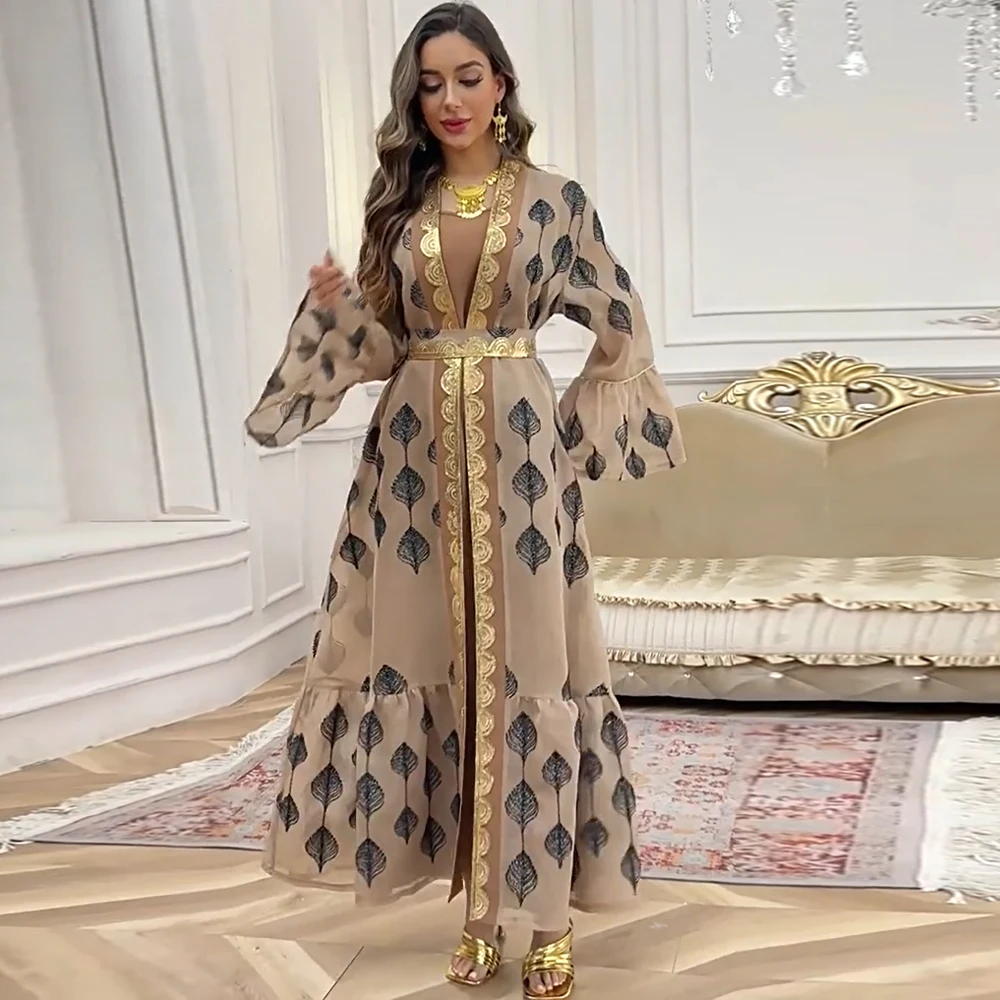 Мусульманские платья, комплект из 2 предметов, женские праздничные абайи, джалабии, с поясами, для Рамадана, Марокко, Дубай, кафтан, арабские платья, длинное платье, праздничное платье на Ид, 2026
Мусульманские платья, комплект из 2 предметов, женские праздничные абайи, джалабии, с поясами, для Рамадана, Марокко, Дубай, кафтан, арабские платья, длинное платье, праздничное платье на Ид, 2026