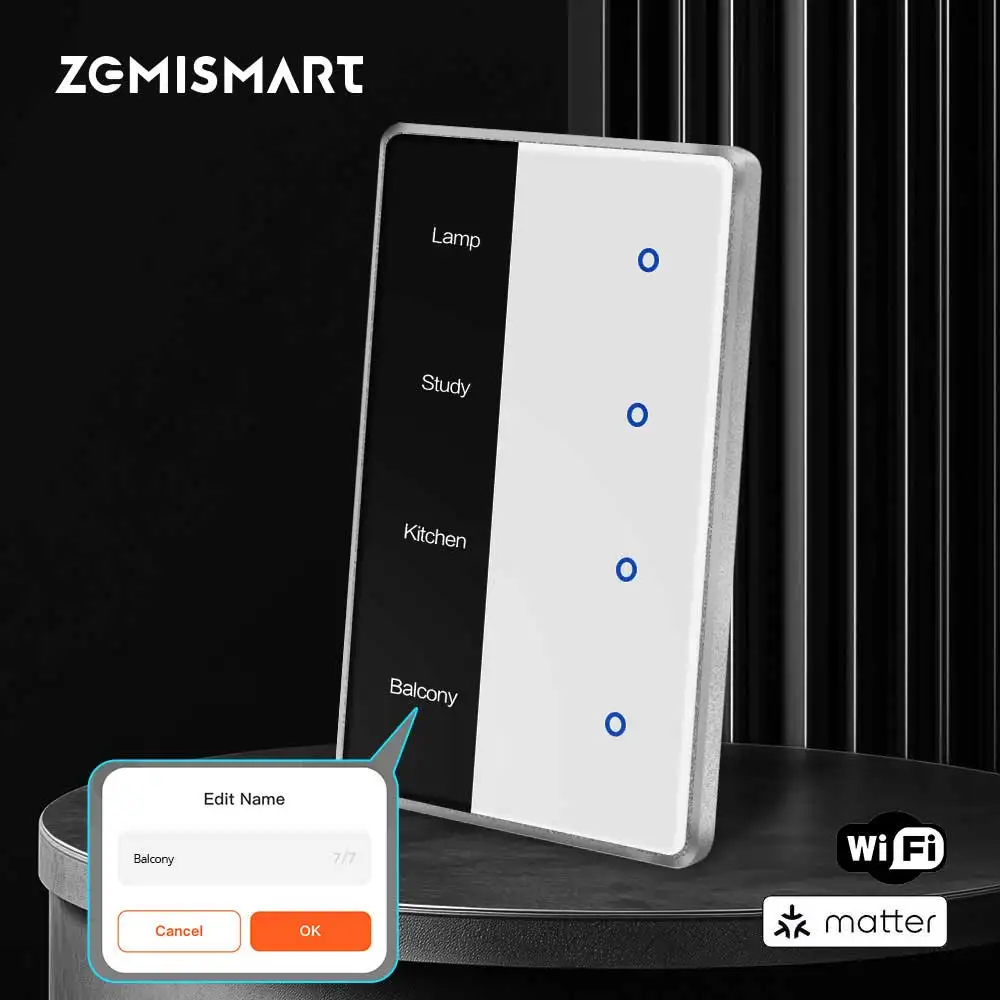 Умный выключатель Matter Over WiFi DIY с дисплеем (тип US), совместимый с Tuya, HomeKit, Google Home, SmartThings, Home Assistant
Умный выключатель Matter Over WiFi DIY с дисплеем (тип US), совместимый с Tuya, HomeKit, Google Home, SmartThings, Home Assistant