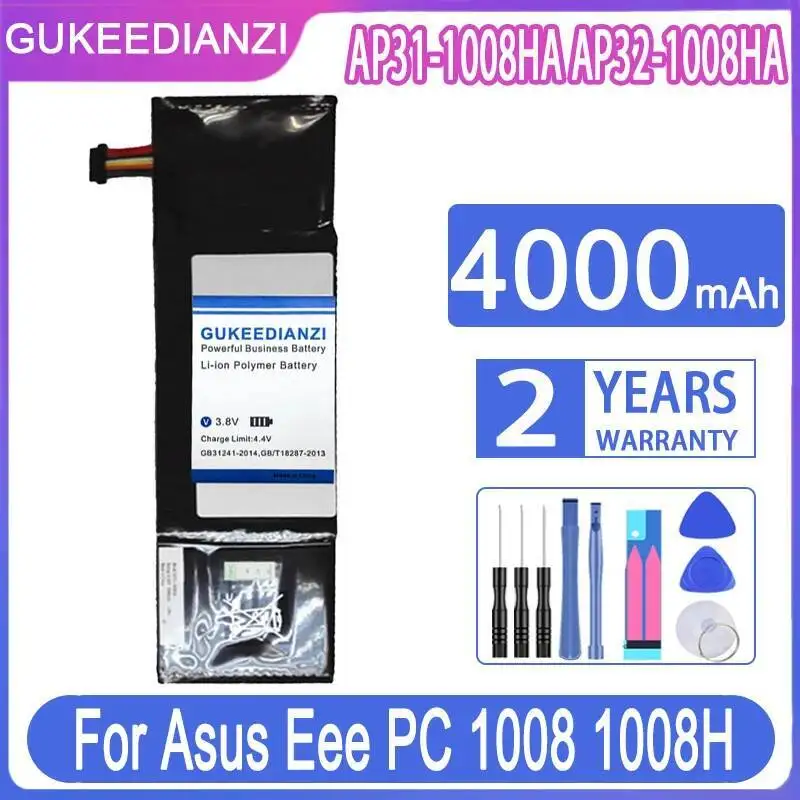 AP31-1008HA AP32-1008HA Long-Lasting Laptop Battery 4000Mah For Asus Eee PC 1008 1008H 1008HA
AP31-1008HA AP32-1008HA Long-Lasting Laptop Battery 4000Mah For Asus Eee PC 1008 1008H 1008HA