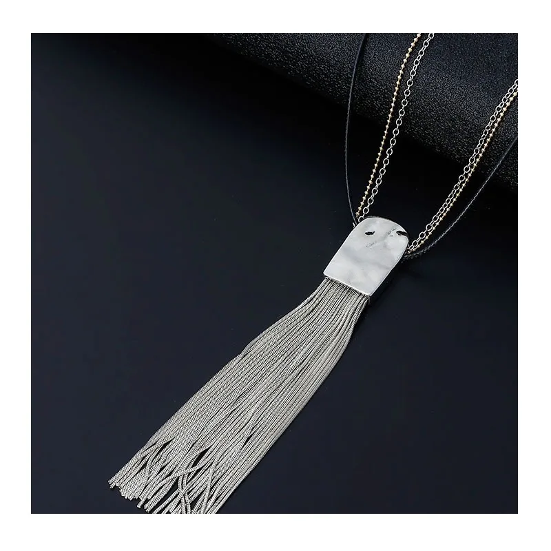 Popular Women's Alloy Fringed Long Fashion Jewelry Retro Simple Necklace Pendant Sweater Chain
Popular Women's Alloy Fringed Long Fashion Jewelry Retro Simple Necklace Pendant Sweater Chain