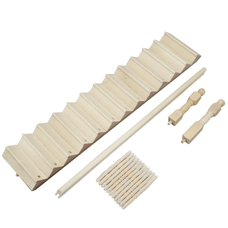 M15KDollhouse Miniatures,1/12 Wooden Stair Stringer Step Staircase with Handrail Model Doll House Decor Model 1
M15KDollhouse Miniatures,1/12 Wooden Stair Stringer Step Staircase with Handrail Model Doll House Decor Model 1