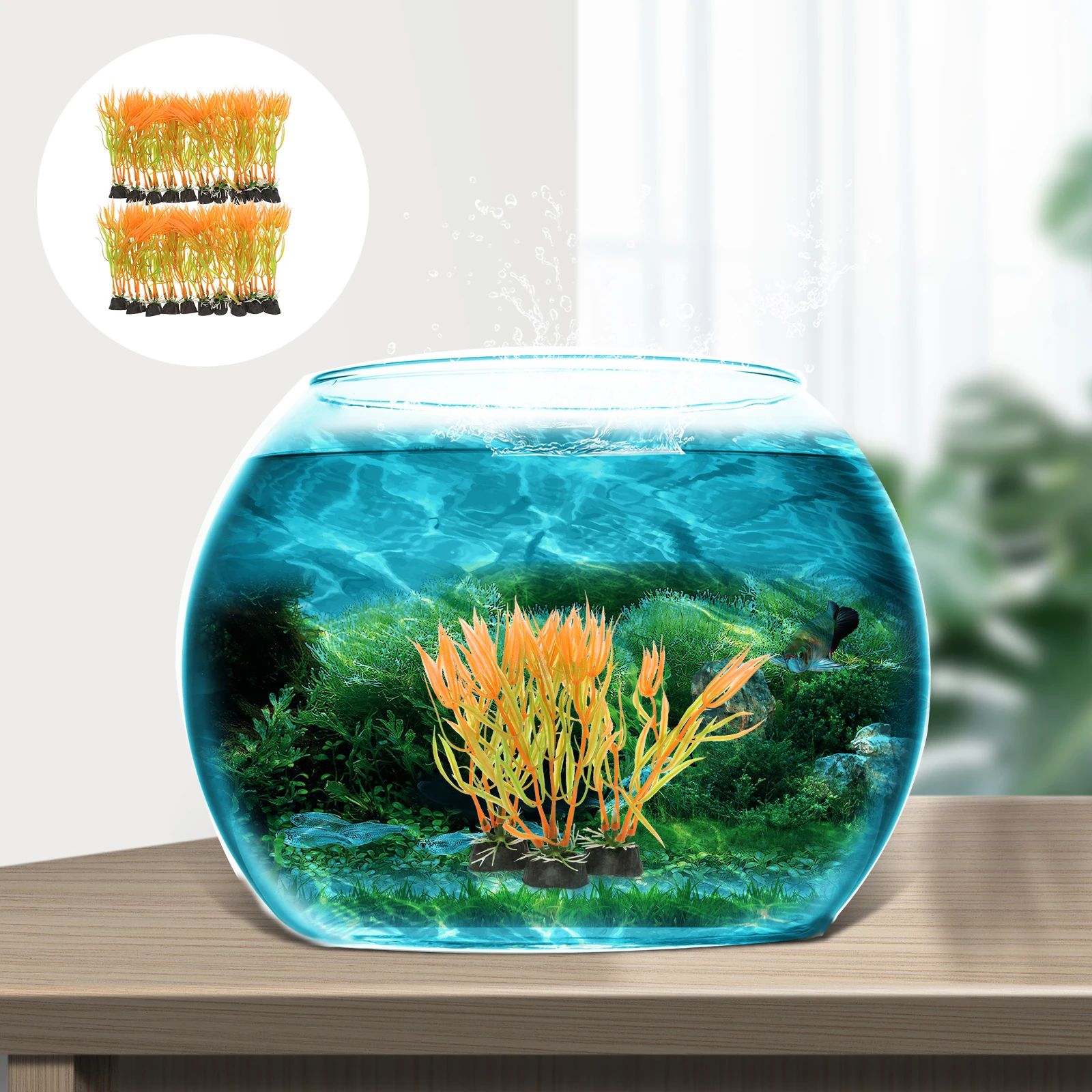 20pcs Artificial Water Simulated Aquatic Fish Tank Decorations Underwater Plants Figurines Aquarium Decor Betta Fish Tank
20pcs Artificial Water Simulated Aquatic Fish Tank Decorations Underwater Plants Figurines Aquarium Decor Betta Fish Tank