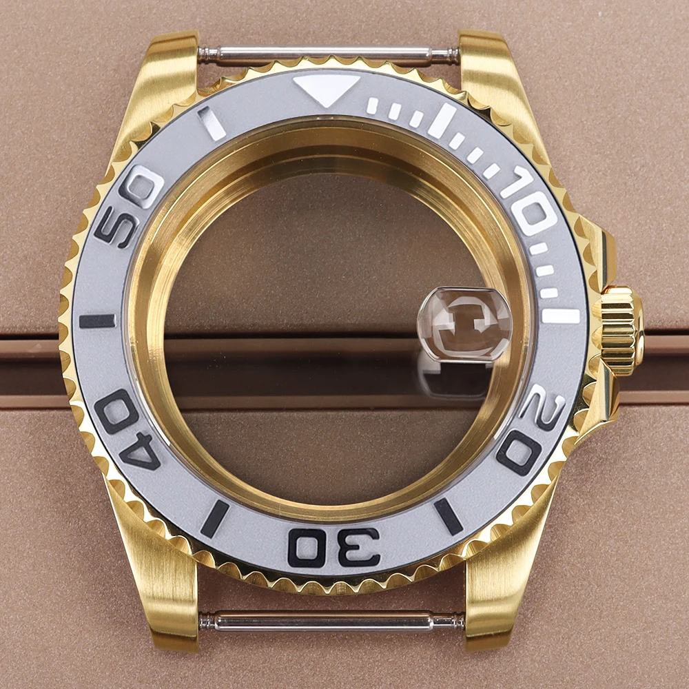 High Quality 40MM Golden Watch Case Sapphire Glass For Yacht-Master NH35 NH36 NH38/34 Miyota 8215 ETA 2824 Movt Waterproof Parts
High Quality 40MM Golden Watch Case Sapphire Glass For Yacht-Master NH35 NH36 NH38/34 Miyota 8215 ETA 2824 Movt Waterproof Parts