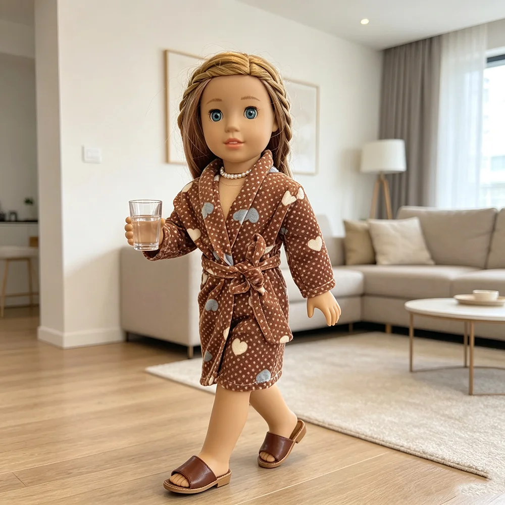 18 inch baby boy and girl winter nightgown, doll polka dot love nightgown suitable for 18 inch dolls, doll accessories
18 inch baby boy and girl winter nightgown, doll polka dot love nightgown suitable for 18 inch dolls, doll accessories