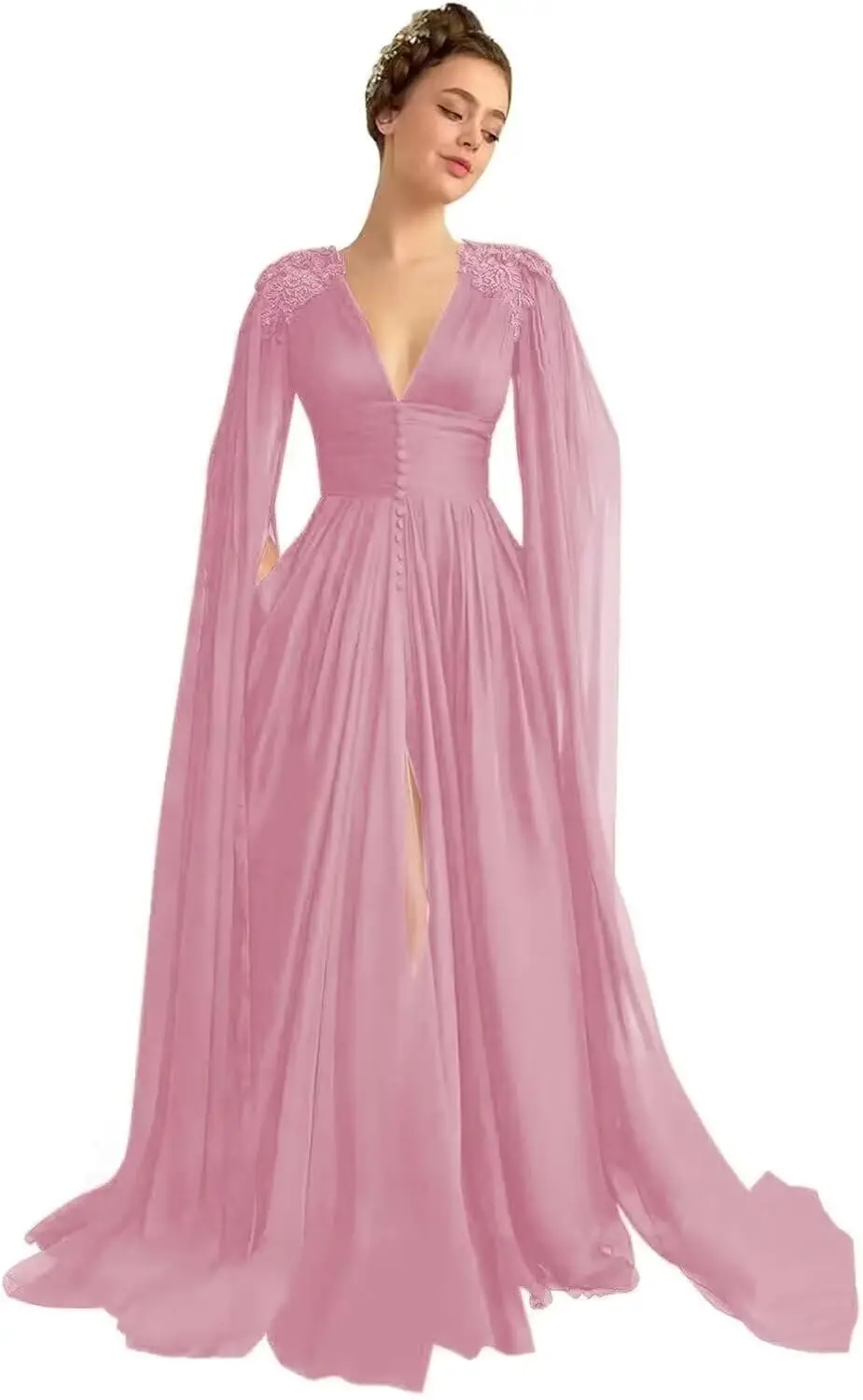 Tulle Ball Dress, Lace Party Ball Dress,Suitable for Women's V-neck Formal Occasions Evening Dress, with Pockets, Pink and White
Tulle Ball Dress, Lace Party Ball Dress,Suitable for Women's V-neck Formal Occasions Evening Dress, with Pockets, Pink and White