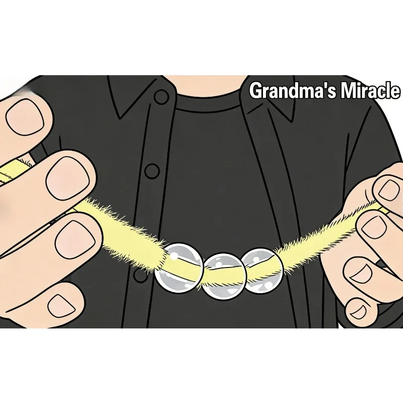 Grandma's Miracle Rope Magic Trick - Classic Rope Through Beads Penetration Effect Close Up Street Illusion Gimmick Mentalism
Grandma's Miracle Rope Magic Trick - Classic Rope Through Beads Penetration Effect Close Up Street Illusion Gimmick Mentalism